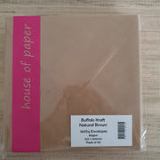 Buffalo kraft 160sq Envelopes 80gsm 50pk